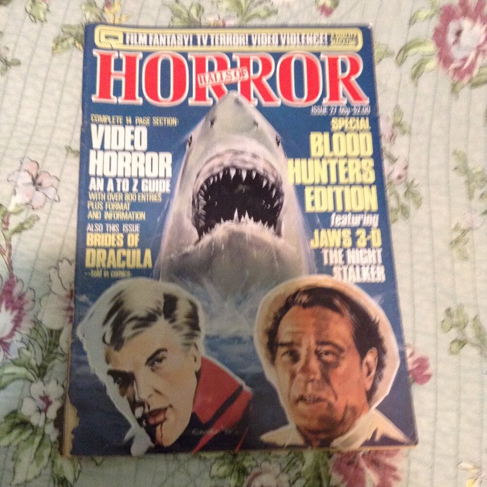 ORIGINAL Lot of 2 Halls of Horror 1983-1984 British Pulp Magazines - Picture 2 of 7